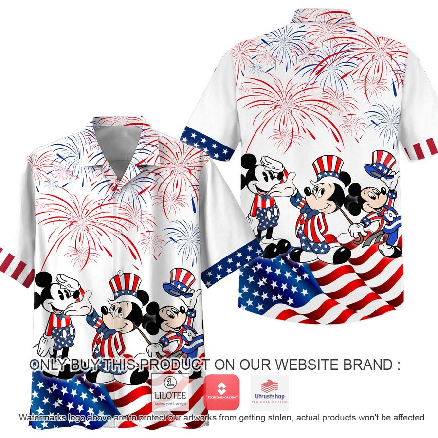 mickey mouse us flag firework hawaiian shirt 1 80439