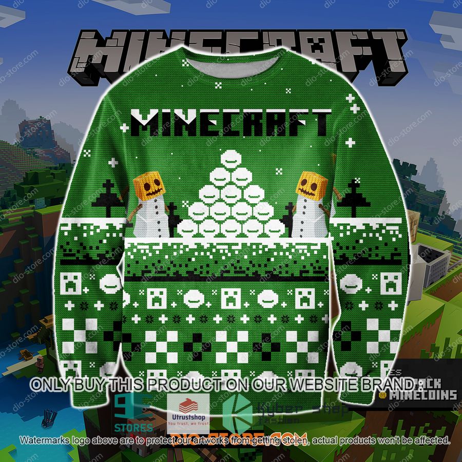 minecraft game knitted wool sweater 1 46432
