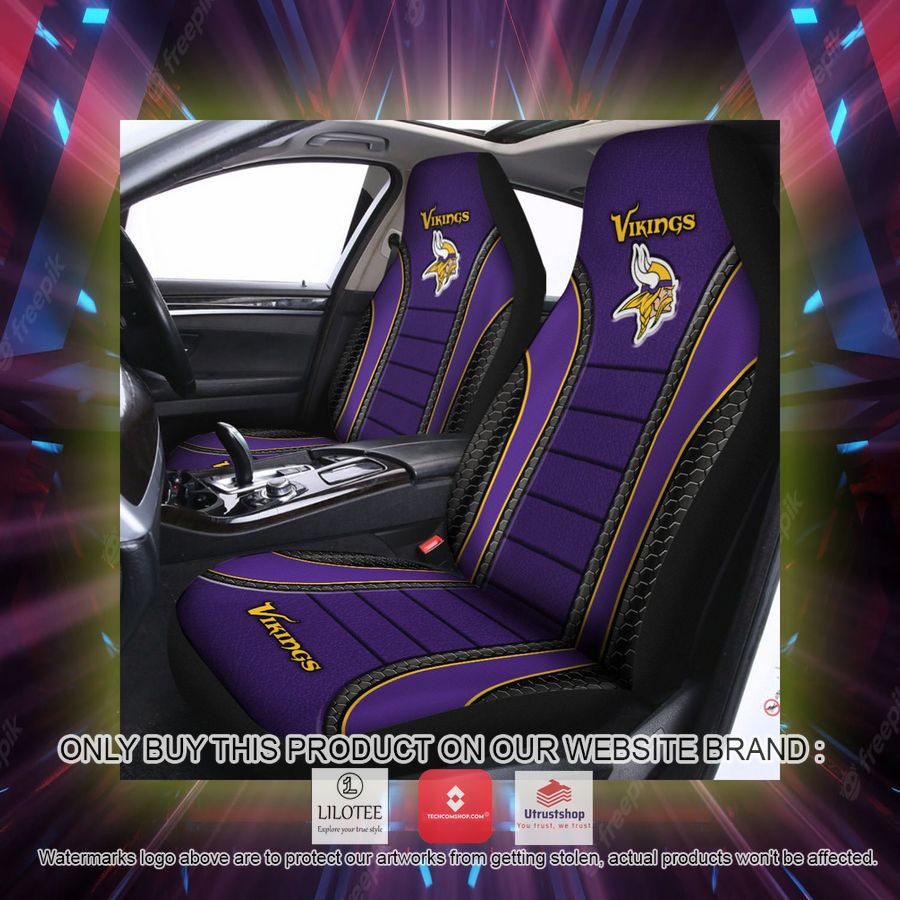 minnesota vikings purple car seat covers 2 87813