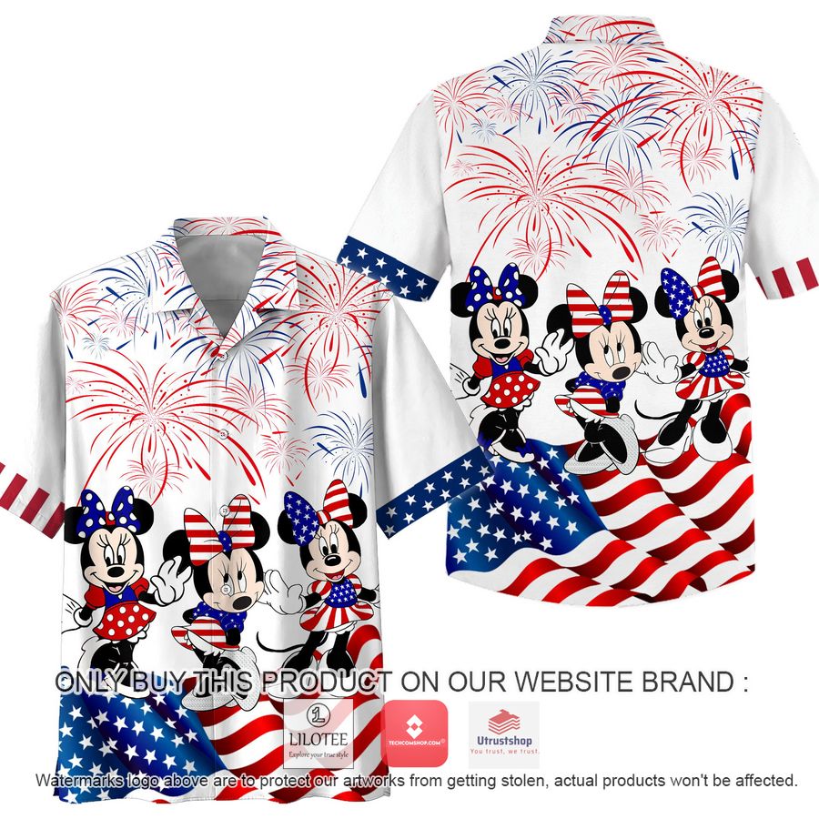 minnie mouse us flag firework hawaiian shirt 1 33463