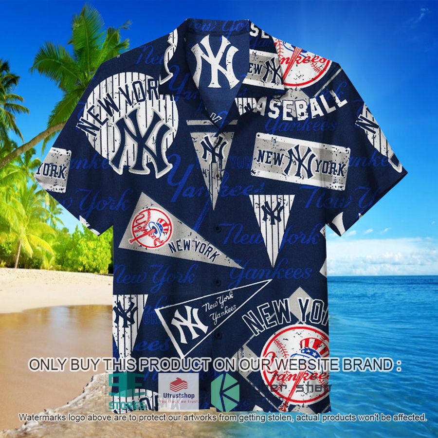 mlb new york yankees logo hawaiian shirt 1 52334