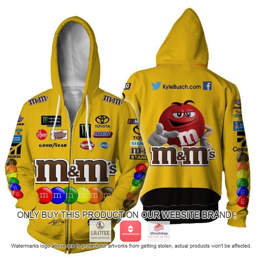 mm kyle busch racing 3d shirt hoodie 2 92152