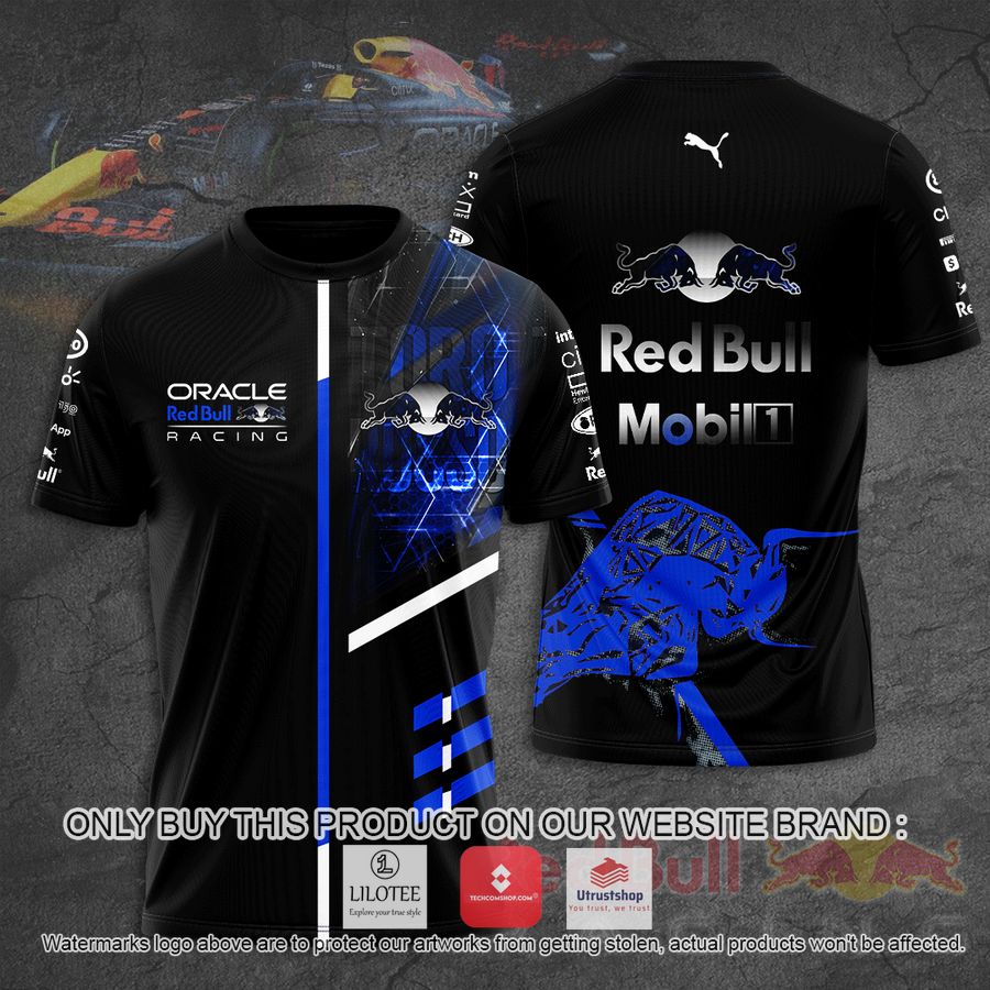 mobil 1 oracal red bull racing black blue 3d t shirt 1 24055