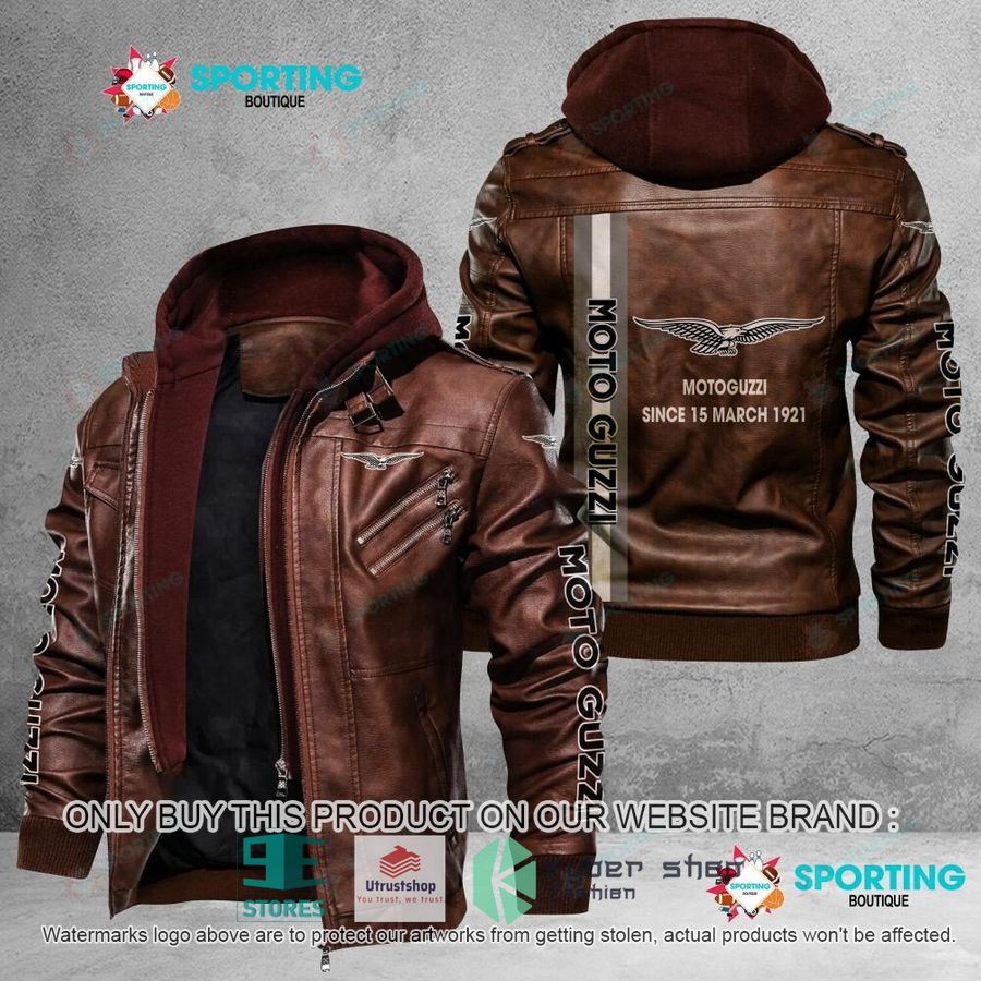 motor guzzi since 15 march 1921 leather jacket 2 34992