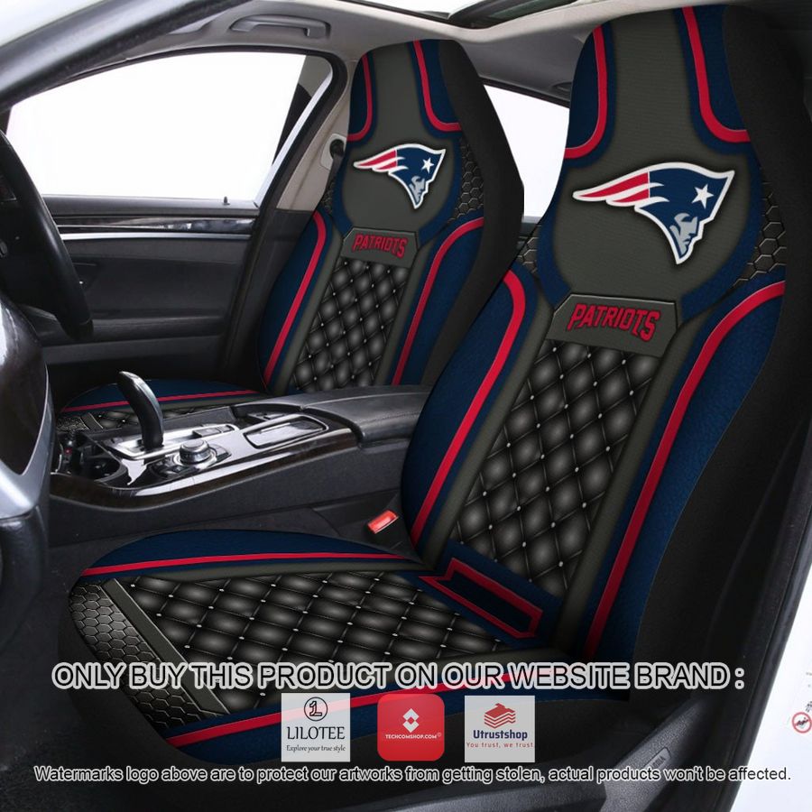 new england patriots navy black car seat covers 1 57881