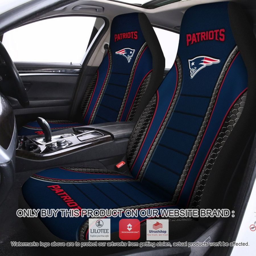 new england patriots navy blue car seat covers 1 27007