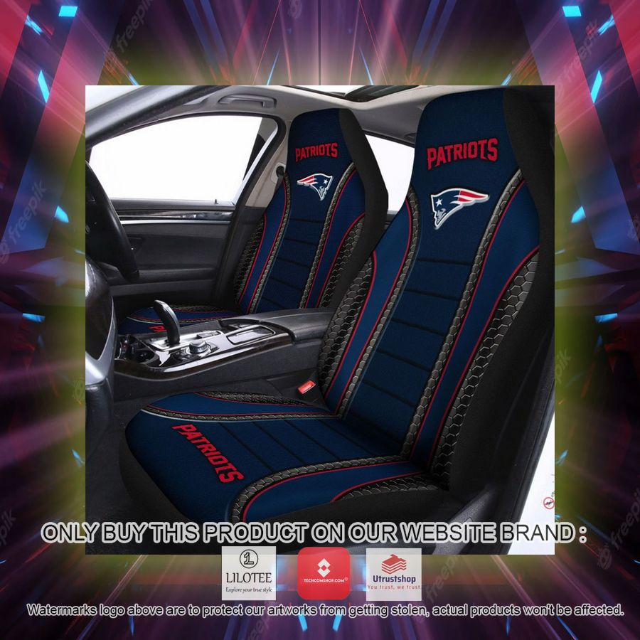 new england patriots navy blue car seat covers 2 88982