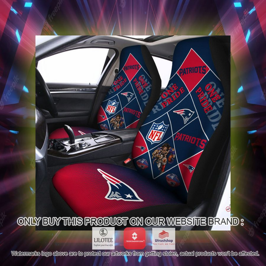 new england patriots one pride car seat covers 2 48537