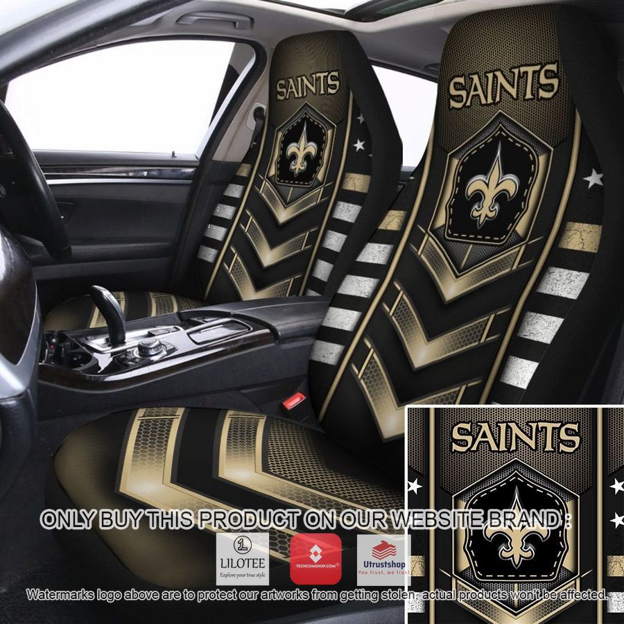 new orleans saints electric yellow car seat covers 1 70489