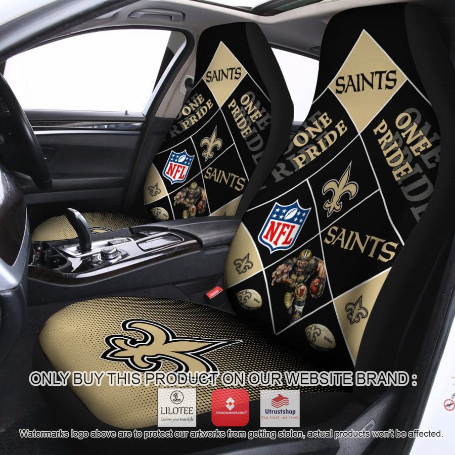 new orleans saints one pride car seat covers 1 40340