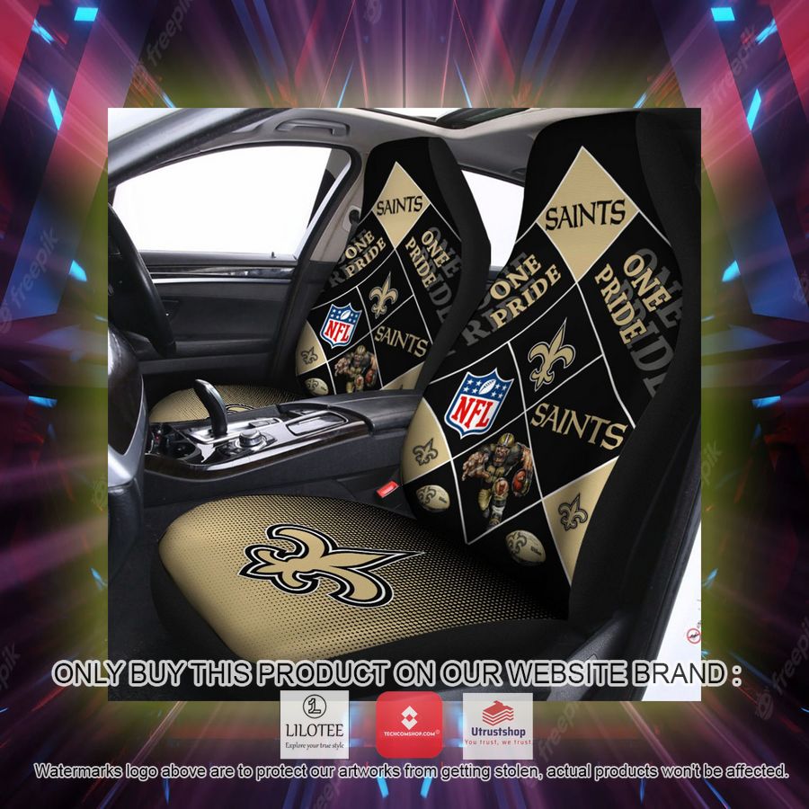 new orleans saints one pride car seat covers 2 17219