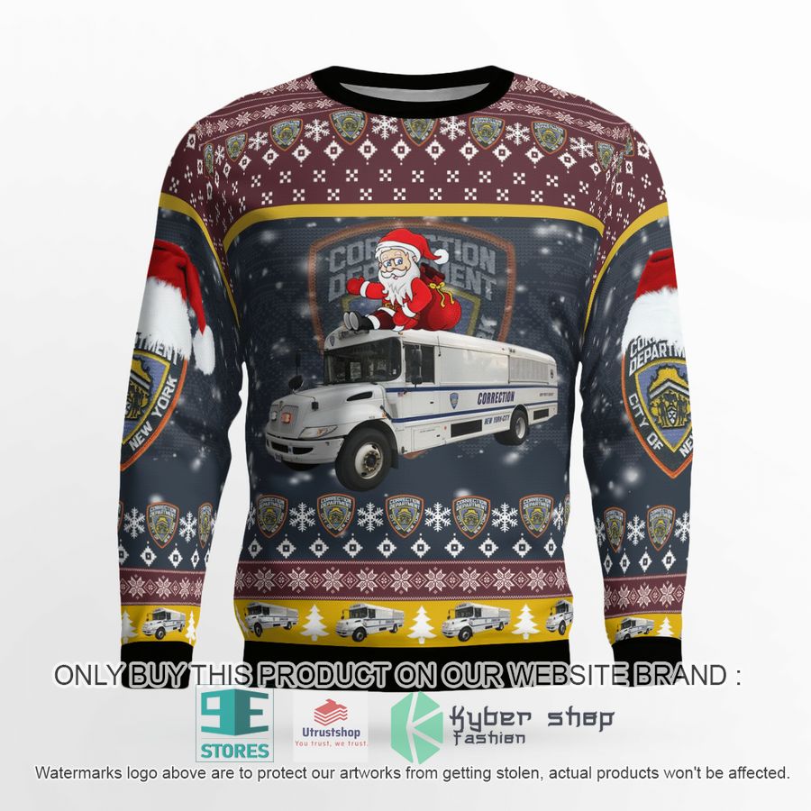 new york city department of correction christmas sweater 2 6149