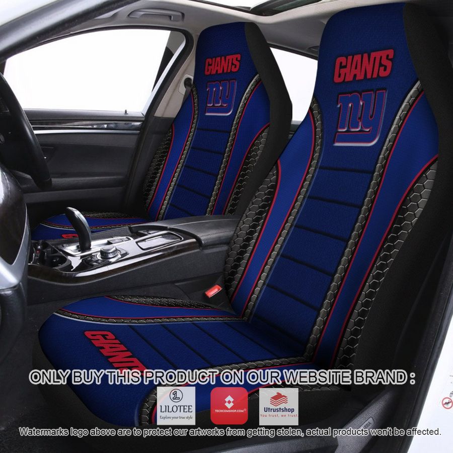 new york giants navy blue car seat covers 1 65048