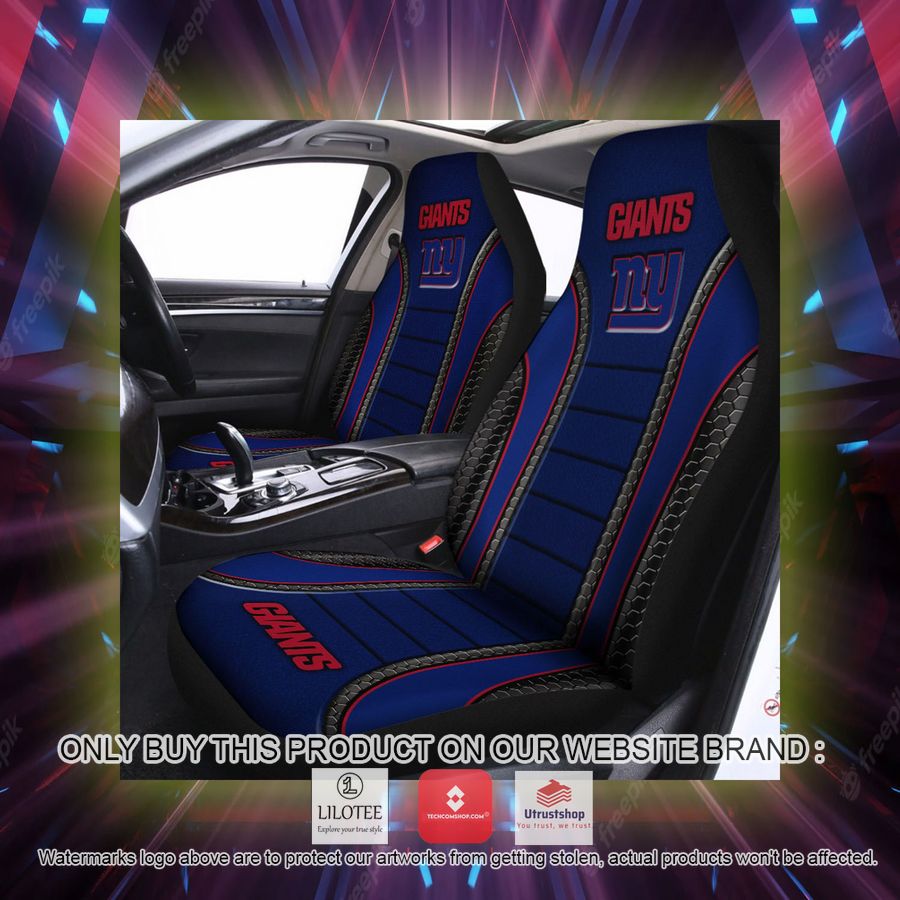 new york giants navy blue car seat covers 2 91295
