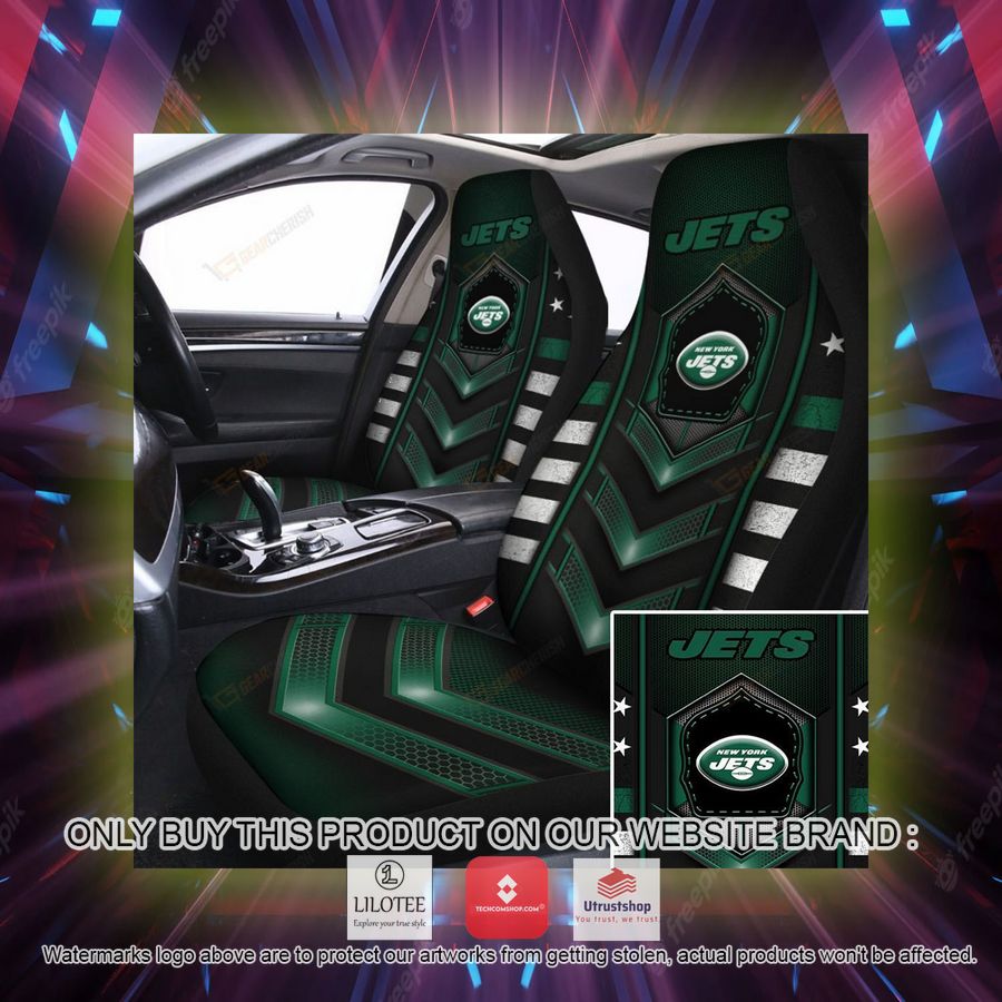 new york jets electric green car seat covers 2 72226
