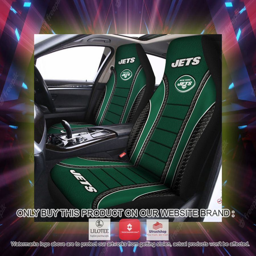 new york jets green car seat covers 2 53243