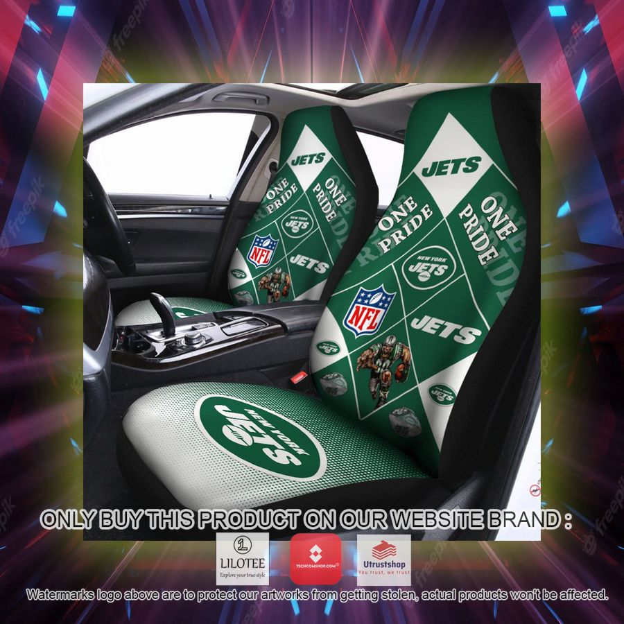 new york jets one pride car seat covers 2 28172