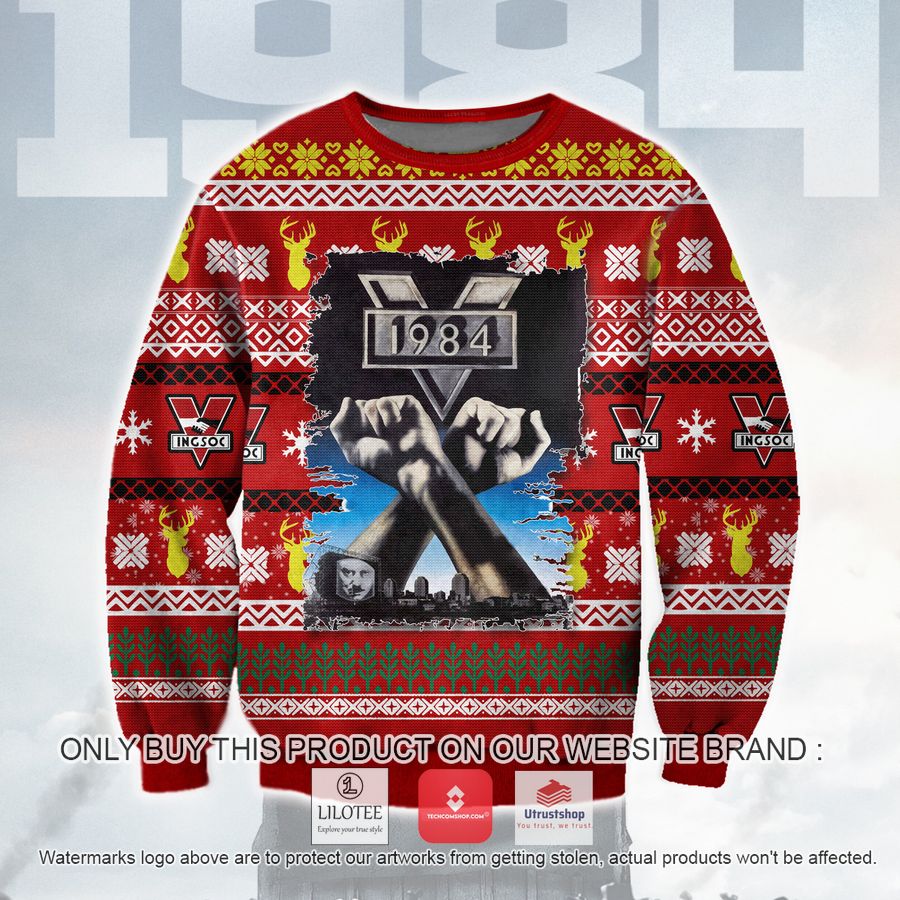 nineteen eighty four ugly christmas sweater sweatshirt 1 58467