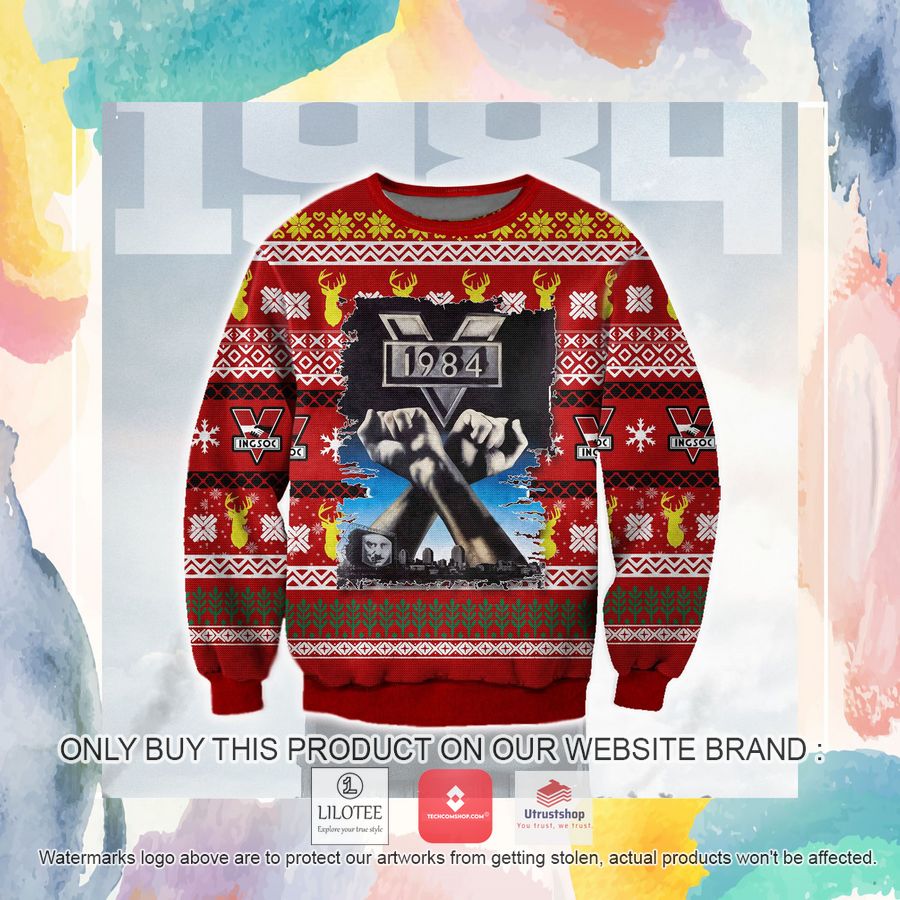 nineteen eighty four ugly christmas sweater sweatshirt 3 72769