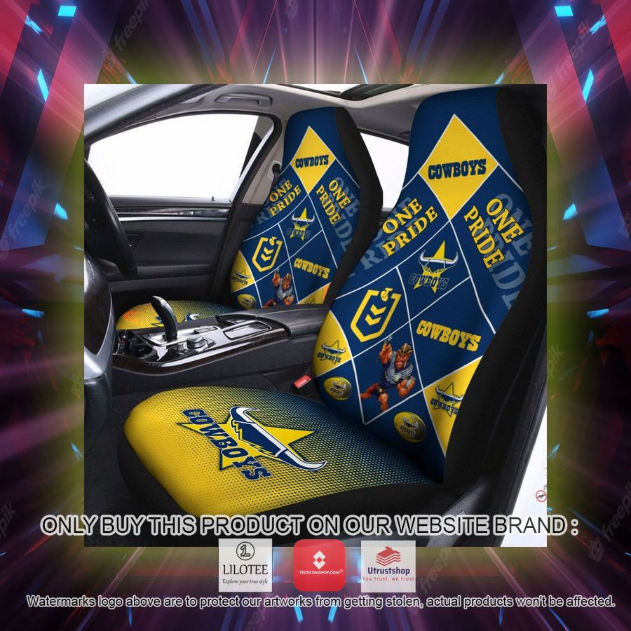 north queensland cowboys one pride car seat covers 2 63673