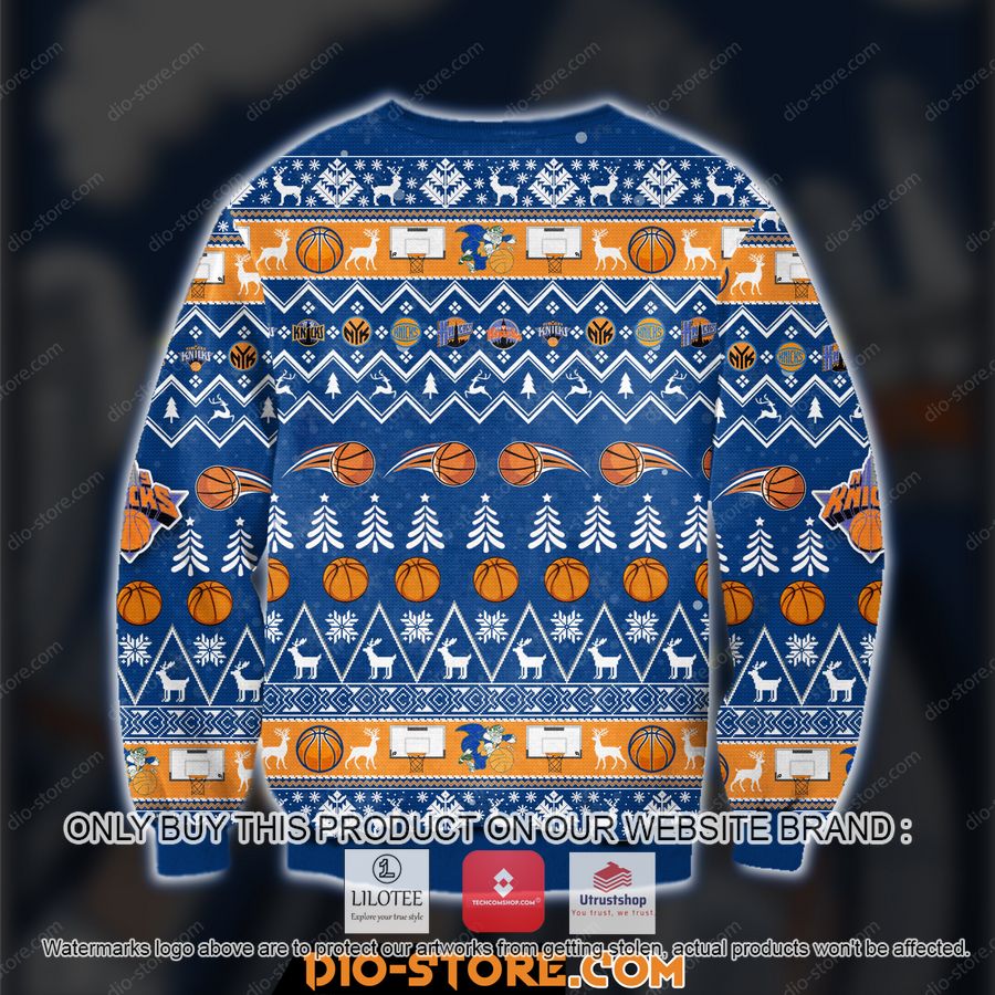 ny knicks ugly christmas sweater sweatshirt 2 95523