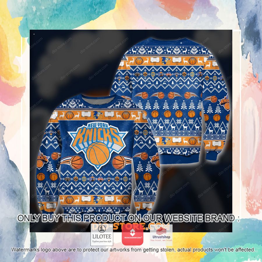 ny knicks ugly christmas sweater sweatshirt 4 30673
