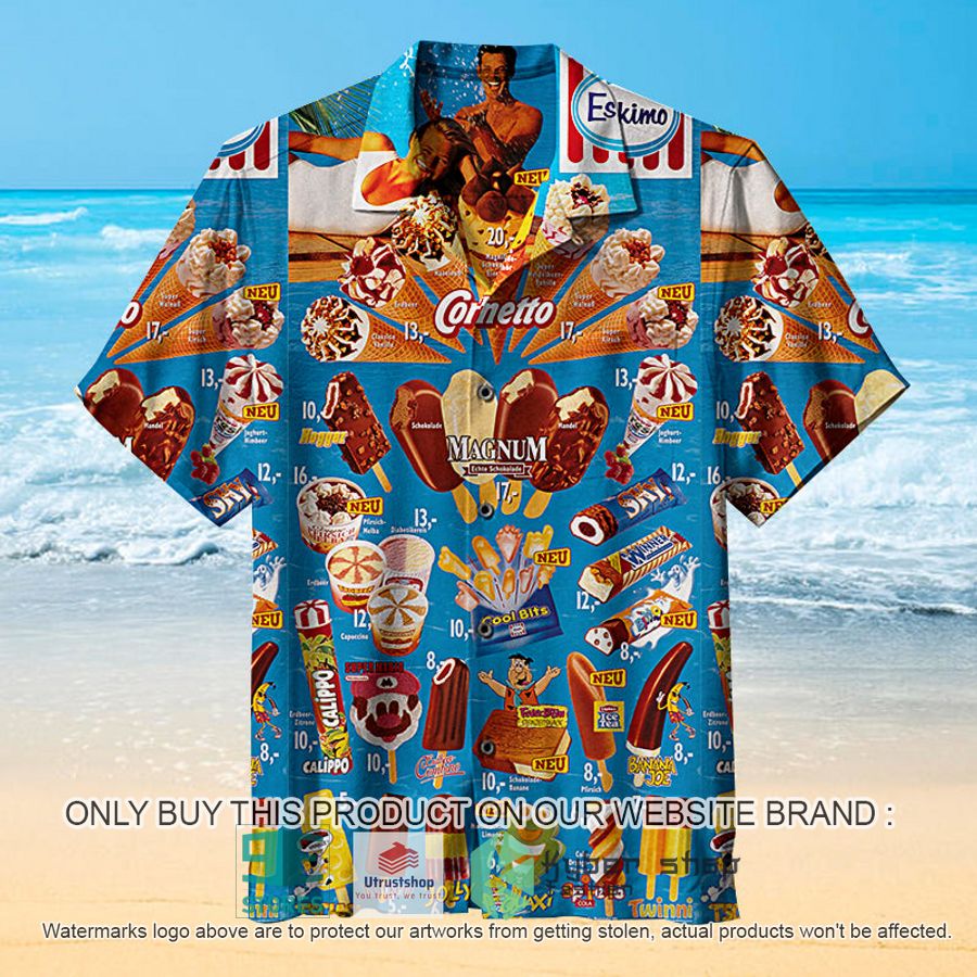 old ice creams blue hawaiian shirt 1 72598
