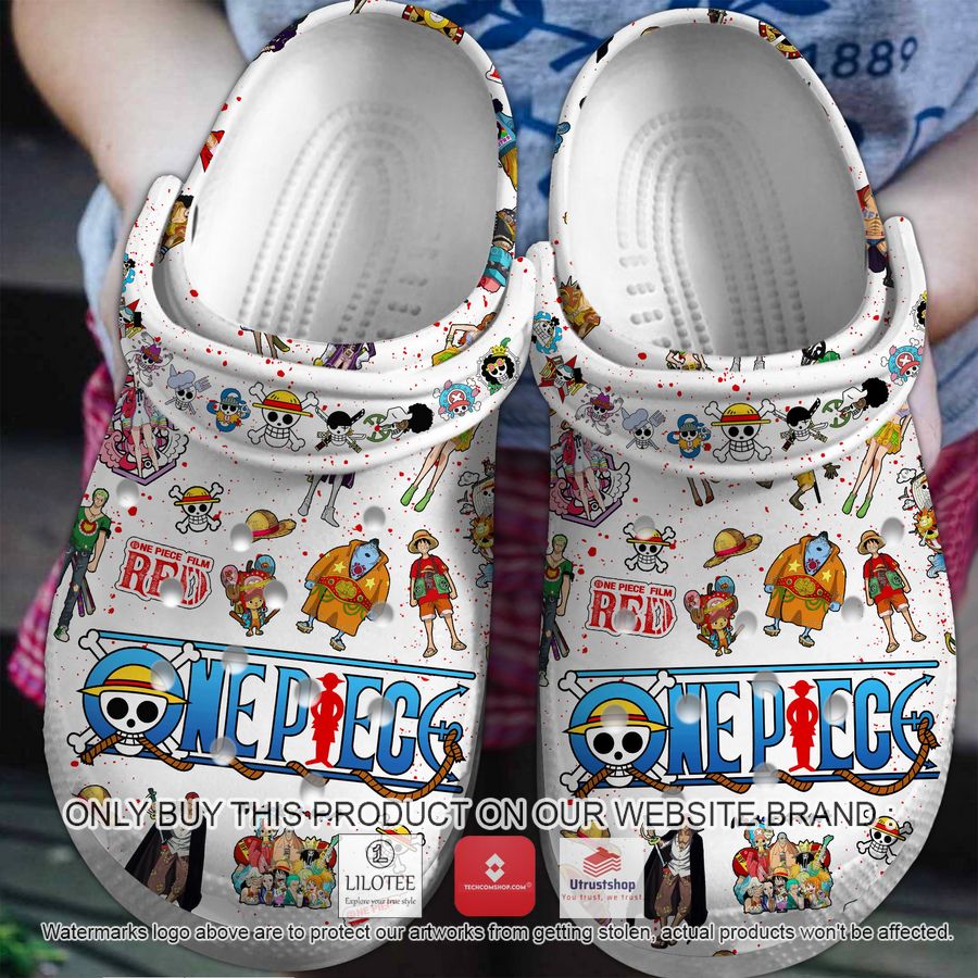 one piece film red crocband shoes 1 39713