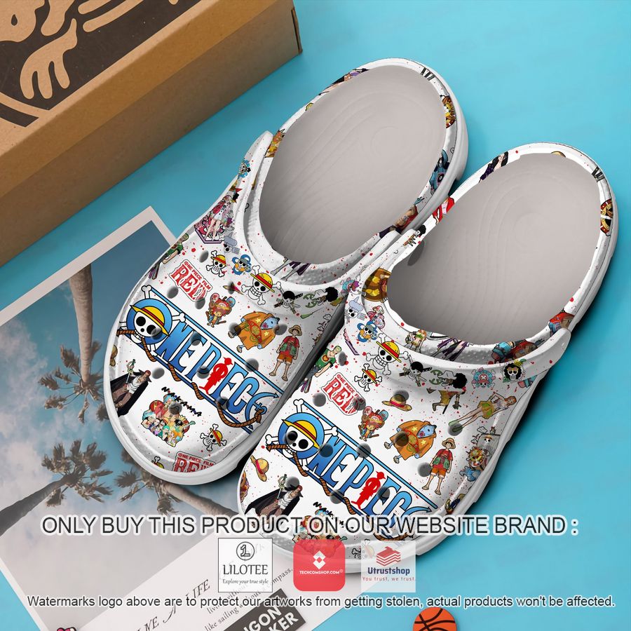 one piece film red crocband shoes 3 2101