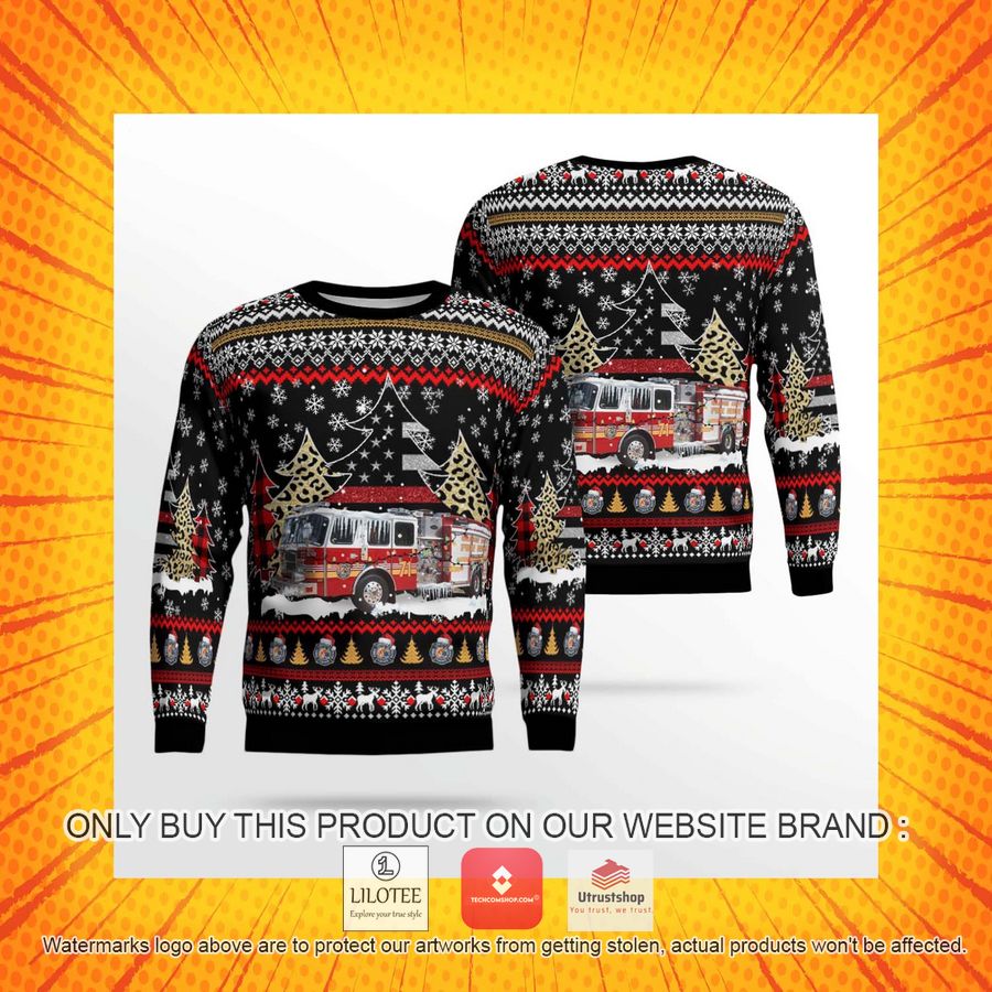 orange county fire rescue department florida christmas sweater 1 39783