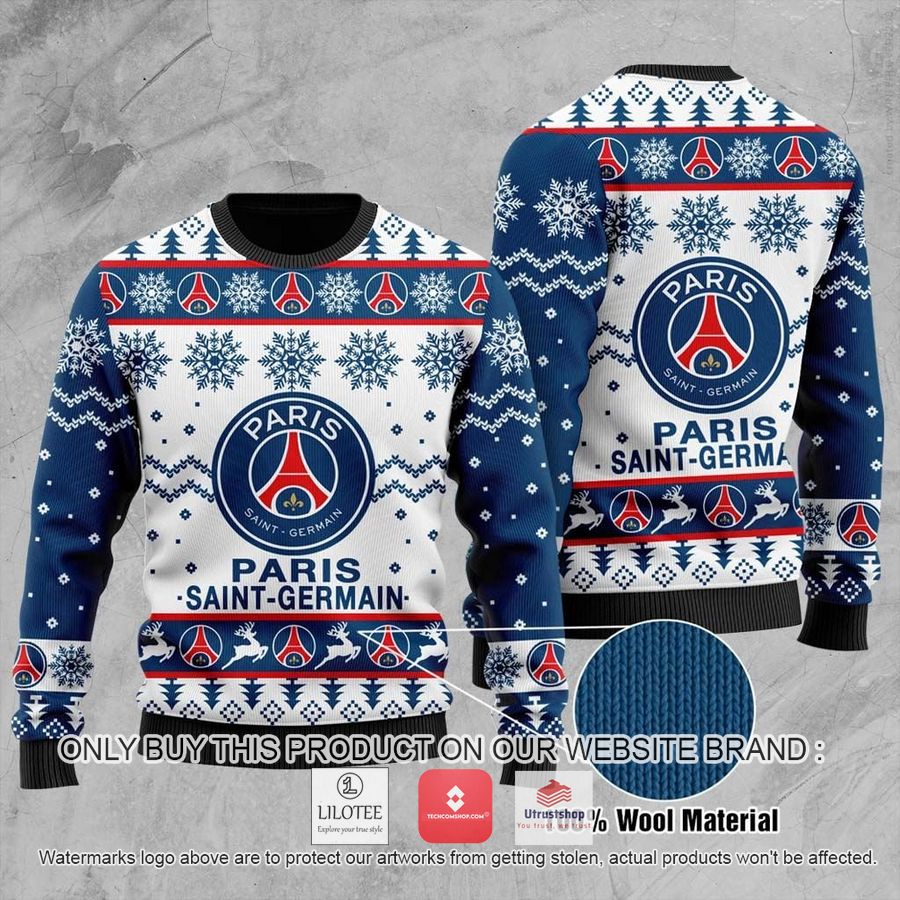 paris saint germain psg ugly christmas sweater 1 85824