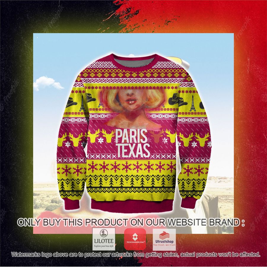 paris texas ugly christmas sweater sweatshirt 5 88737