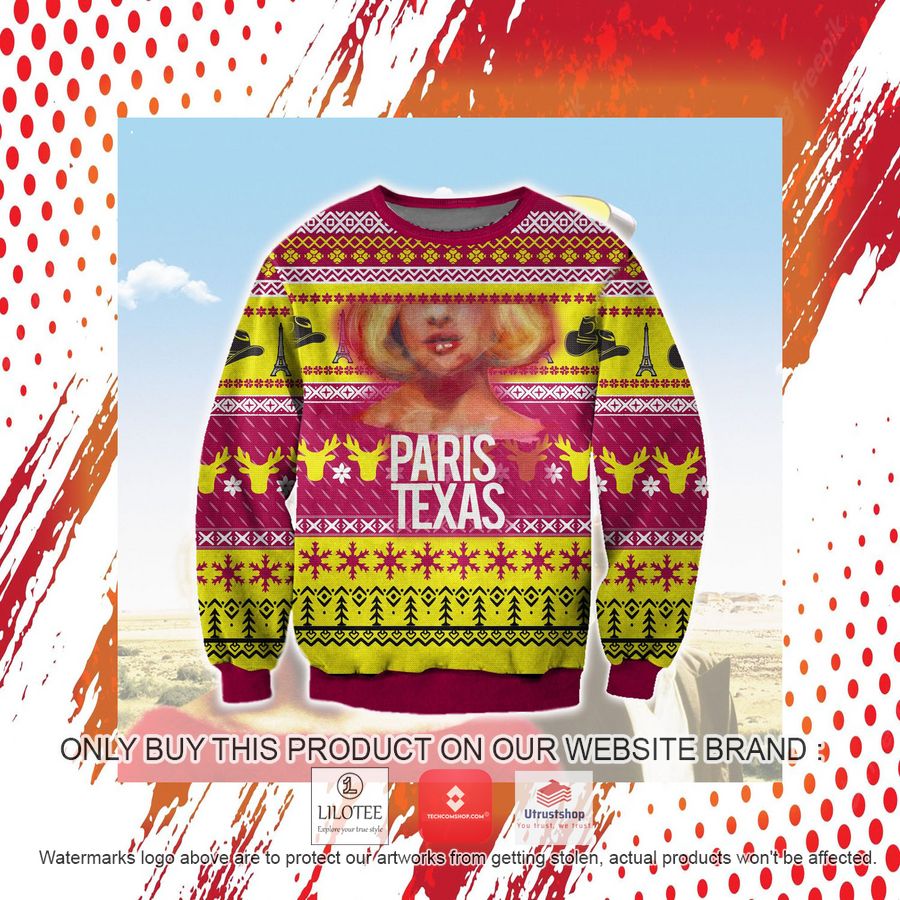 paris texas ugly christmas sweater sweatshirt 7 30022