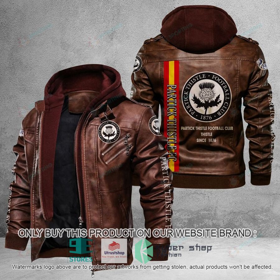 partick thistle f c thistle since 1876 leather jacket 2 235