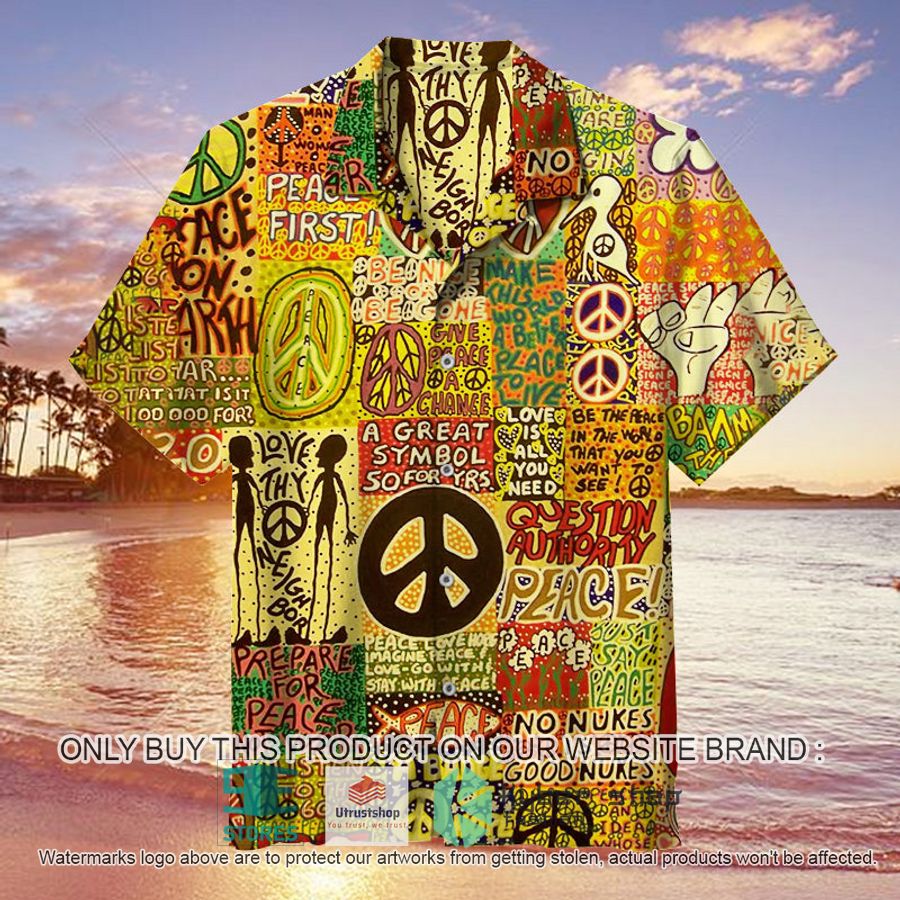 peace love of brotherhood of man revolution hawaiian shirt 1 72328