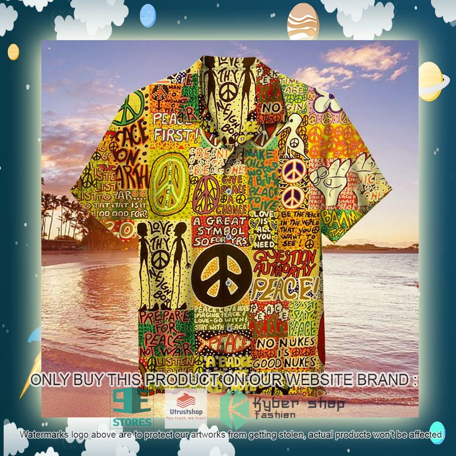 peace love of brotherhood of man revolution hawaiian shirt 2 52137