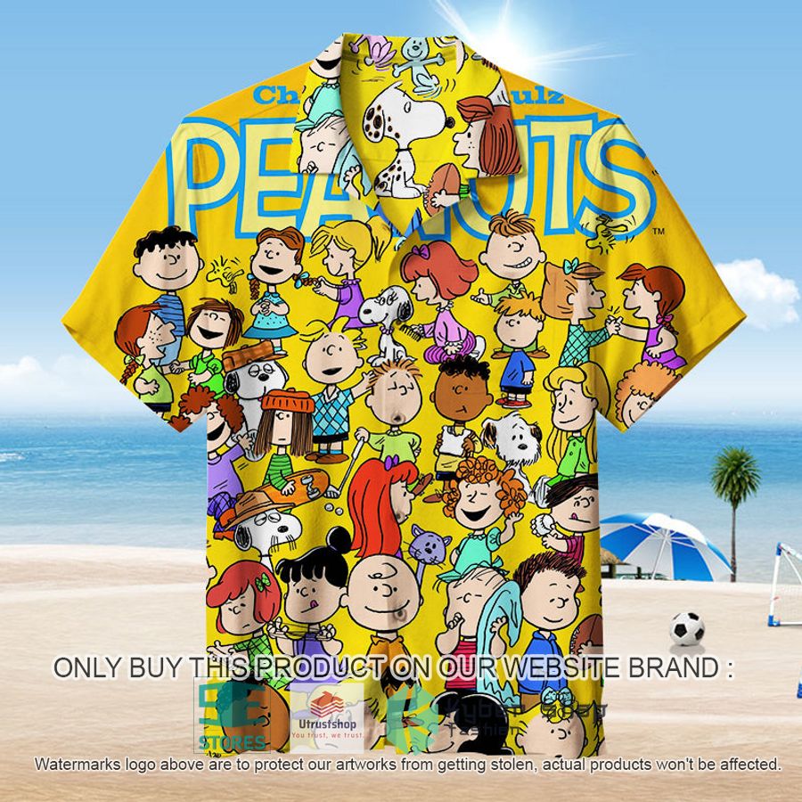 peanuts characters yellow hawaiian shirt 1 89980