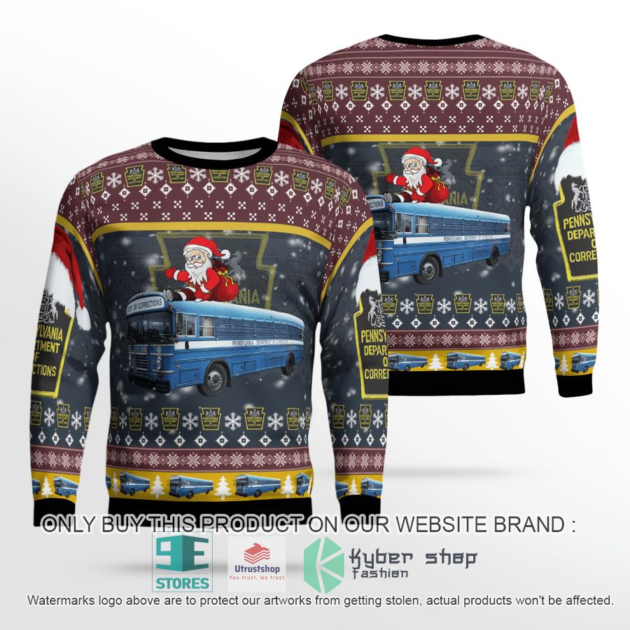 pennsylvania department of corrections christmas sweater 1 92475