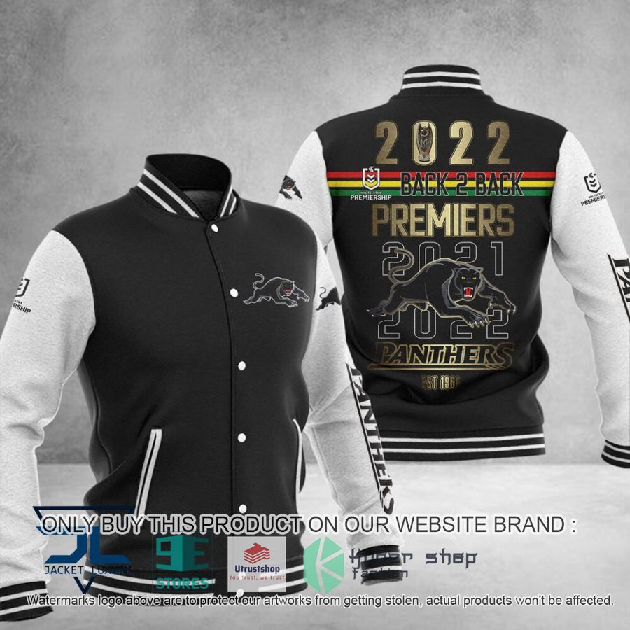 penrith panthers 2022 back to back premiers baseball jacket 1 36982