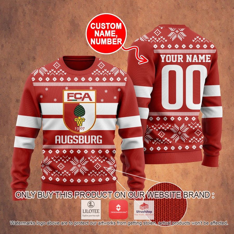 personalized augsburg ugly christmas sweater 1 21906