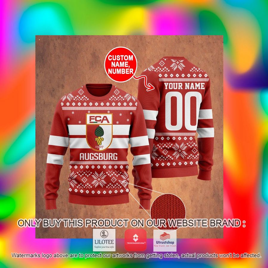 personalized augsburg ugly christmas sweater 2 9656