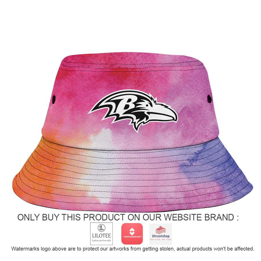 personalized baltimore ravens crucial catch a bucket hat hat 2 97530