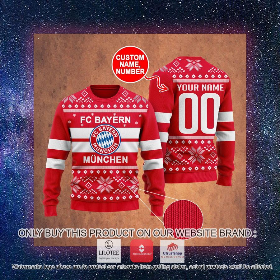 personalized bayern munchen ugly christmas sweater 3 70548