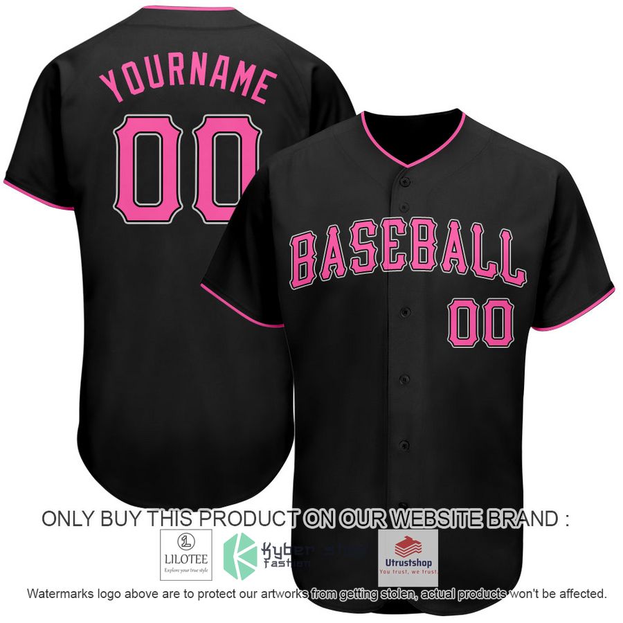personalized black pink baseball jersey 1 55033
