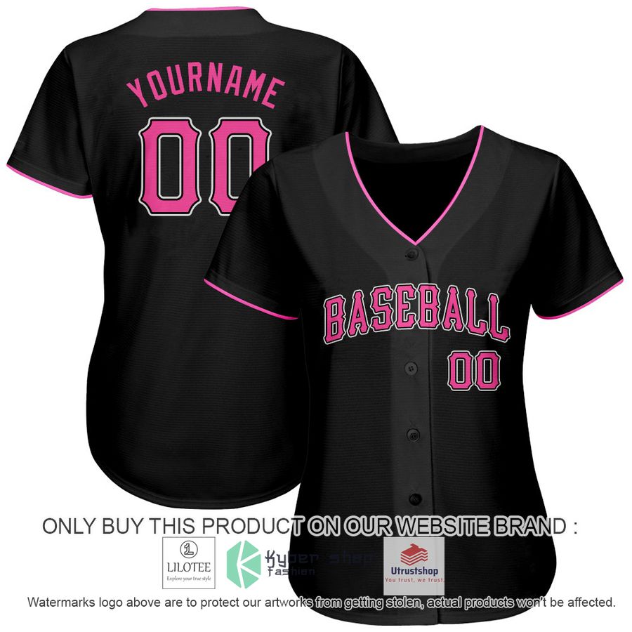 personalized black pink baseball jersey 2 16150