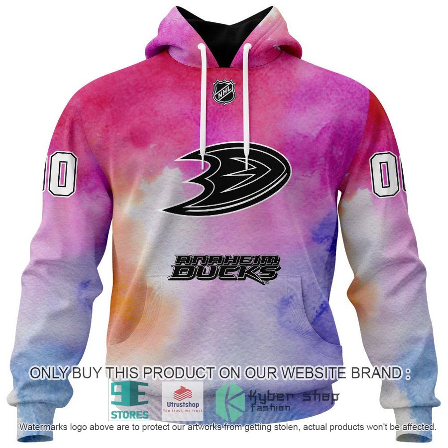 personalized breast cancer awareness nhl anaheim ducks hoodie long pants 2 61752