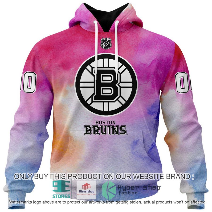 personalized breast cancer awareness nhl boston bruins hoodie long pants 2 92768