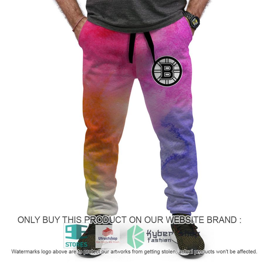 personalized breast cancer awareness nhl boston bruins hoodie long pants 4 89258