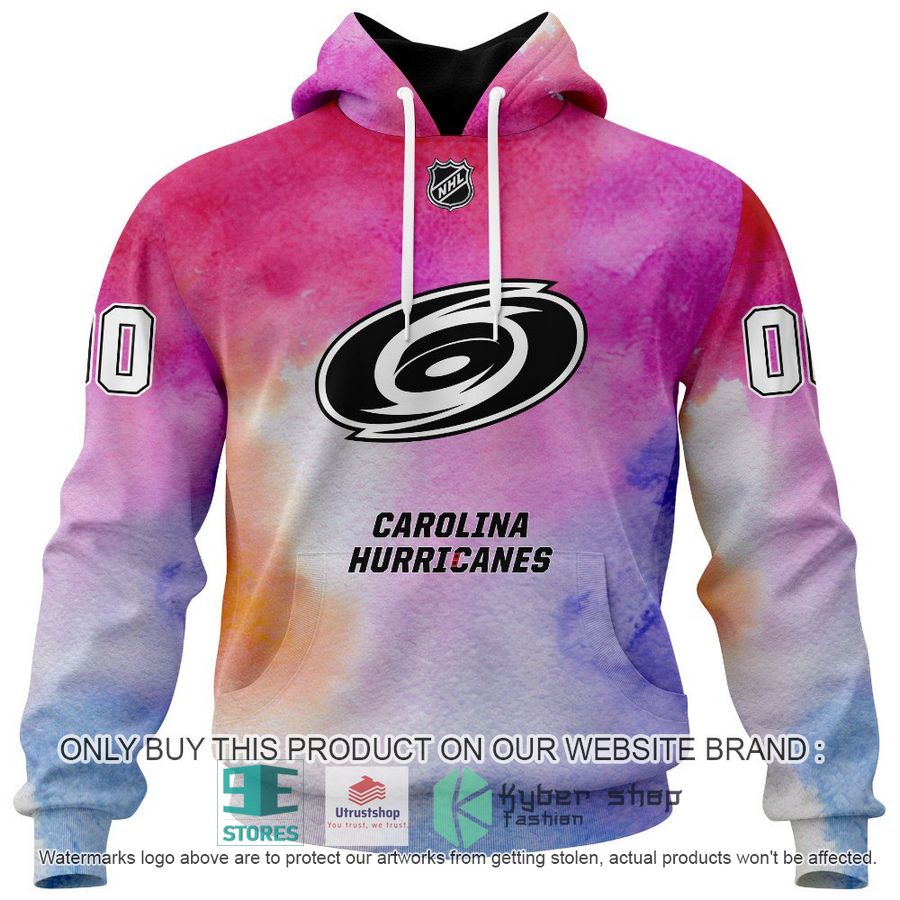 personalized breast cancer awareness nhl carolina hurricanes hoodie long pants 2 50214