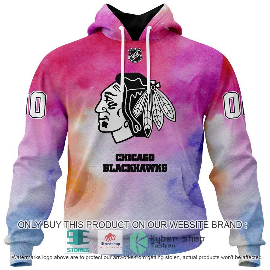 personalized breast cancer awareness nhl chicago blackhawks hoodie long pants 2 8470